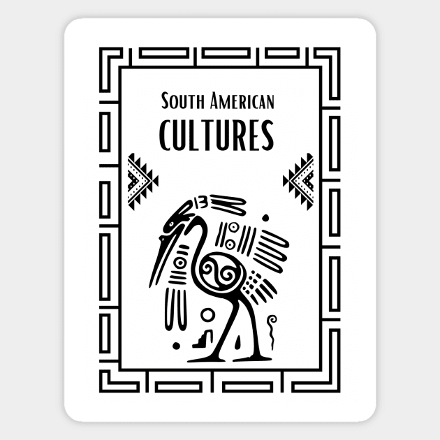 South American Cultures Magnet by black&blue